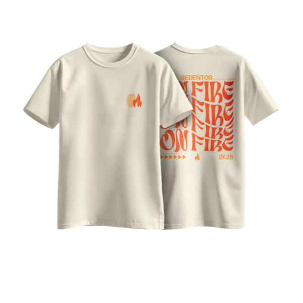 Camisa Oversized  - On Fire | Bege